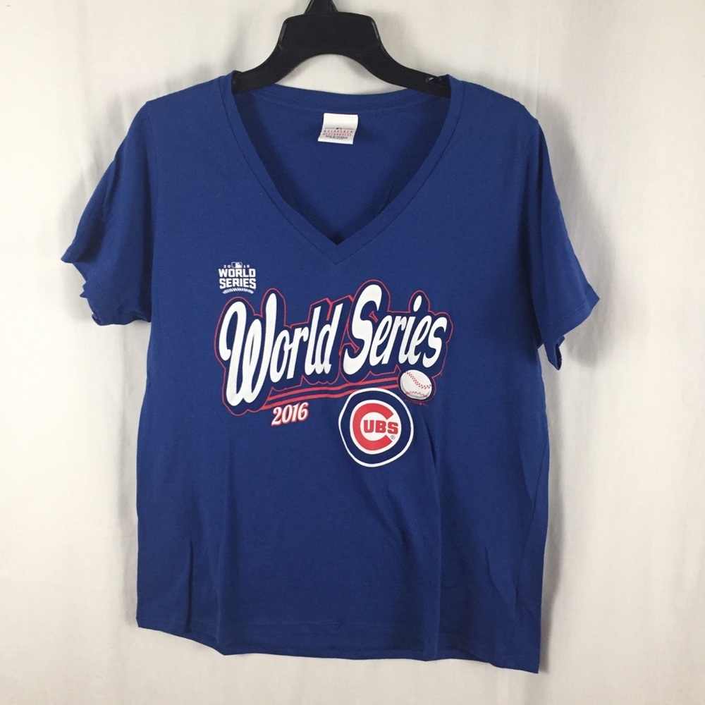 ☃️3 for $23 ☃️NWOT Chicago Cubs World Series S/S T-Shirt